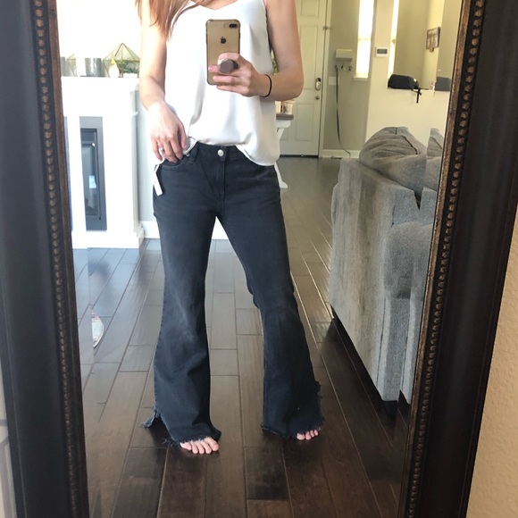 hemming flared jeans